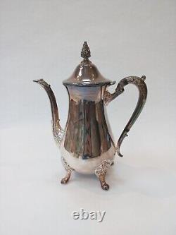 Vintage Viners Silver Plated 4 Pieces Coffee/ Tea Set Caviler Tray