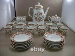 Vintage Vista Alegre Portugal Tea/Coffee Set with Flower and Bird Design