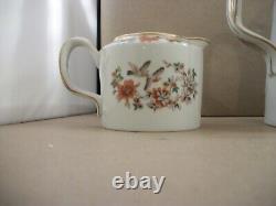 Vintage Vista Alegre Portugal Tea/Coffee Set with Flower and Bird Design