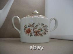 Vintage Vista Alegre Portugal Tea/Coffee Set with Flower and Bird Design