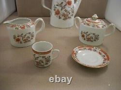 Vintage Vista Alegre Portugal Tea/Coffee Set with Flower and Bird Design