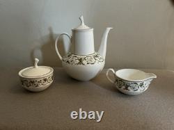 Vintage Wedgewood Perugia Bone China 12 Person Coffee Set