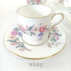 Vintage Wedgwood Devon Sprays Coffee Pot Set Floral- 15 Pieces