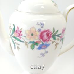 Vintage Wedgwood Devon Sprays Coffee Pot Set Floral- 15 Pieces