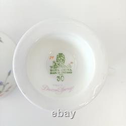 Vintage Wedgwood Devon Sprays Coffee Pot Set Floral- 15 Pieces