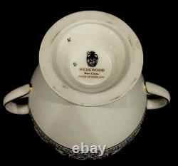 Vintage Wedgwood Florentine Dragon China Espresso Coffee Set England Black