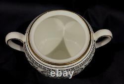 Vintage Wedgwood Florentine Dragon China Espresso Coffee Set England Black