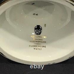 Vintage Wedgwood Florentine Dragon China Espresso Coffee Set England Black