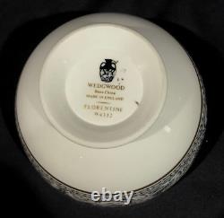 Vintage Wedgwood Florentine Dragon China Espresso Coffee Set England Black