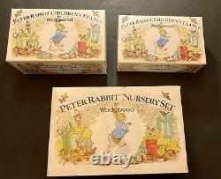 Vintage Wedgwood Miniature Peter Rabbit 13 Pc Tea & Coffee Set FREE SHIPPING