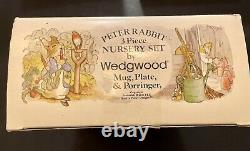 Vintage Wedgwood Miniature Peter Rabbit 13 Pc Tea & Coffee Set FREE SHIPPING