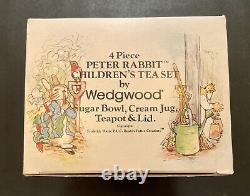 Vintage Wedgwood Miniature Peter Rabbit 13 Pc Tea & Coffee Set FREE SHIPPING