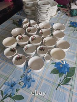 Vintage Wedgwood Moss Rose Of Etruria &Barlaston Dinner &tea or Coffee T4 £100