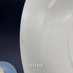 Vintage Wedgwood Of Etruria Summer Sky Coffee Espresso Set Blue White 1950's