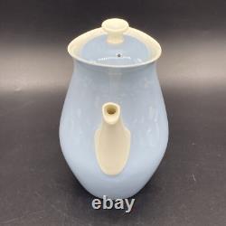 Vintage Wedgwood Of Etruria Summer Sky Coffee Espresso Set Blue White 1950's