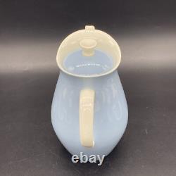 Vintage Wedgwood Of Etruria Summer Sky Coffee Espresso Set Blue White 1950's