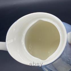 Vintage Wedgwood Of Etruria Summer Sky Coffee Espresso Set Blue White 1950's