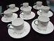 Vintage Wedgwood Tiger Lily Coffee Cans With Saucers, Full Set Of 8, Exc. Cond