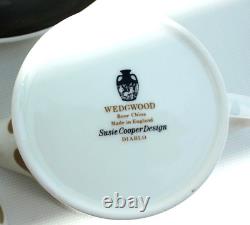 Vintage Wedwood Susie Cooper Diablo 21 Piece Coffee Set Setting For Six 1968