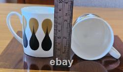 Vintage Wedwood Susie Cooper Diablo 21 Piece Coffee Set Setting For Six 1968