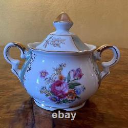 Vintage Yamayo Coffee Cups, Milk & Sugar Set