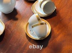 Vintage/antique Royal Copenhagen chic handmade coffee set, marked