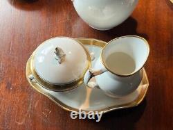Vintage/antique Royal Copenhagen chic handmade coffee set, marked