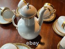 Vintage/antique Royal Copenhagen chic handmade coffee set, marked