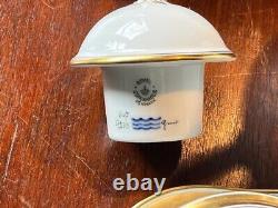 Vintage/antique Royal Copenhagen chic handmade coffee set, marked