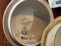 Vintage/antique Royal Copenhagen chic handmade coffee set, marked