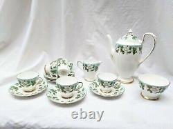 Vintage bone china Gladstone Coffee Tea Set for 6 /Montrose Pattern/Antique