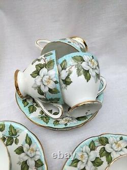 Vintage bone china Gladstone Coffee Tea Set for 6 /Montrose Pattern/Antique