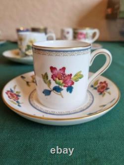 Vintage bone china coffee cups saucers