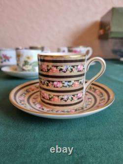 Vintage bone china coffee cups saucers