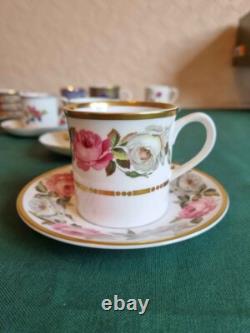 Vintage bone china coffee cups saucers