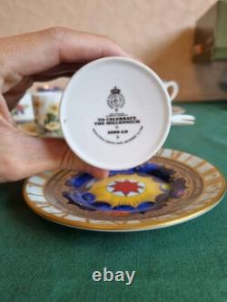 Vintage bone china coffee cups saucers