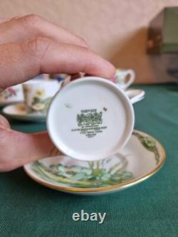 Vintage bone china coffee cups saucers