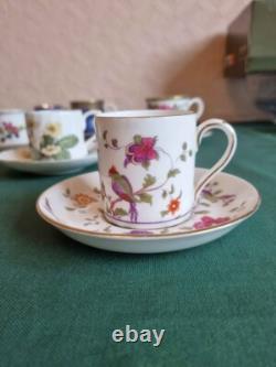 Vintage bone china coffee cups saucers
