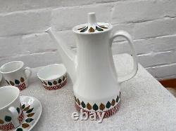 Vintage coffee service. Rolf Design Cadiz 1960/70s. By Figgjo Flint Norway