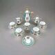 Vintage Coffee Set Limoges Scenery Pot Sugar Creamer Coffee Cups Porcelain