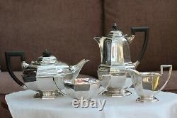 Vintage solid silver Tea and Coffee set, Sheffield/London 1925/30, total 1582gms