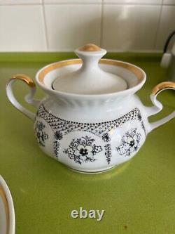 Vintage soviet porcelain tea coffee set