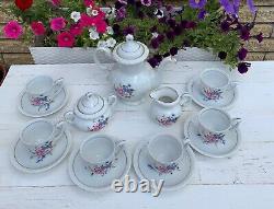 Vintage soviet porcelain tea/coffee set Eagle 4435, for 6 people