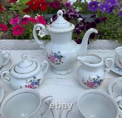 Vintage soviet porcelain tea/coffee set Eagle 4435, for 6 people
