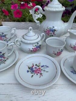 Vintage soviet porcelain tea/coffee set Eagle 4435, for 6 people
