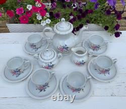 Vintage soviet porcelain tea/coffee set Eagle 4435, for 6 people