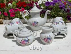 Vintage soviet porcelain tea/coffee set Eagle 4435, for 6 people
