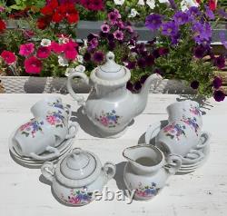 Vintage soviet porcelain tea/coffee set Eagle 4435, for 6 people