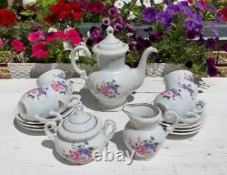 Vintage soviet porcelain tea/coffee set Eagle 4435, for 6 people