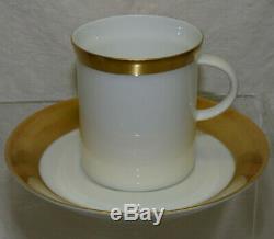 Vtg 23Pc Rosenthal Ascot White Porcelain Tea Coffee Set for 6 w Gold Germany MCM